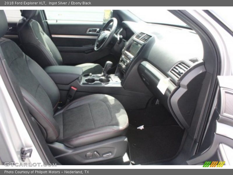 Ingot Silver / Ebony Black 2018 Ford Explorer XLT