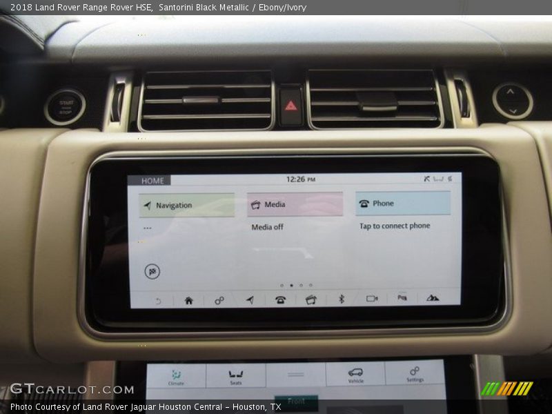 Controls of 2018 Range Rover HSE