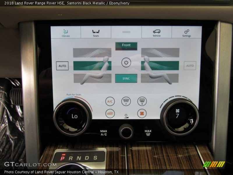 Controls of 2018 Range Rover HSE