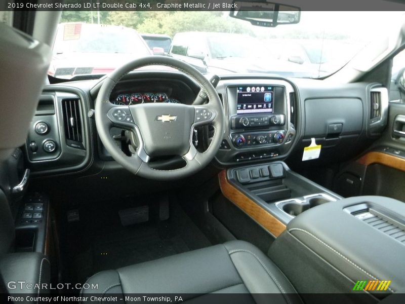 Graphite Metallic / Jet Black 2019 Chevrolet Silverado LD LT Double Cab 4x4
