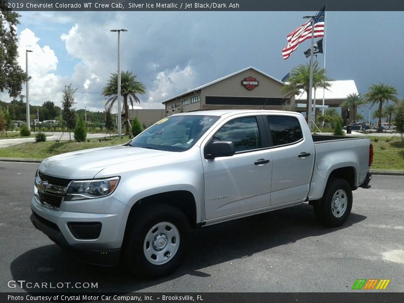 Silver Ice Metallic / Jet Black/Dark Ash 2019 Chevrolet Colorado WT Crew Cab