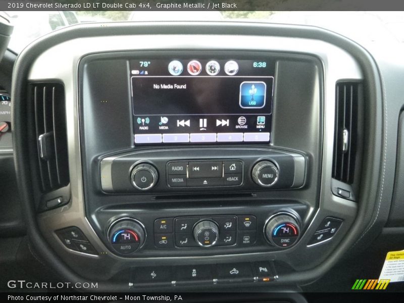 Graphite Metallic / Jet Black 2019 Chevrolet Silverado LD LT Double Cab 4x4