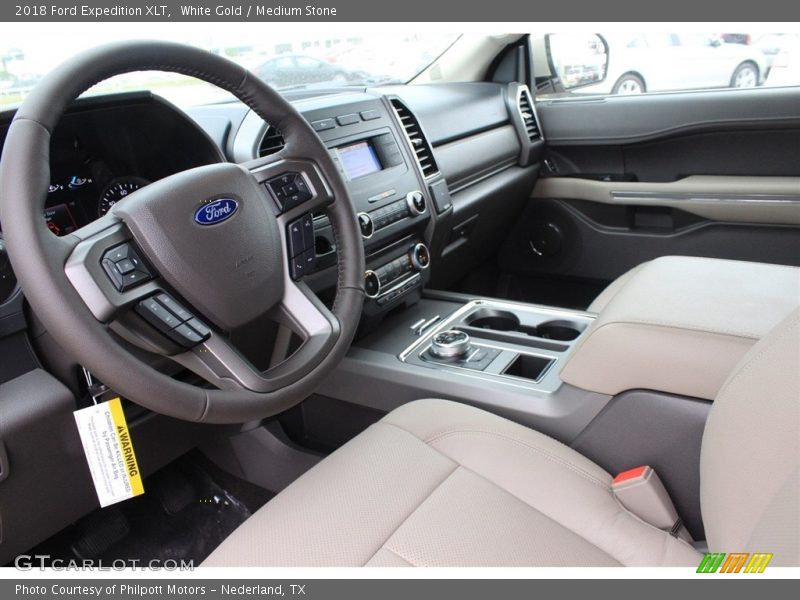 White Gold / Medium Stone 2018 Ford Expedition XLT