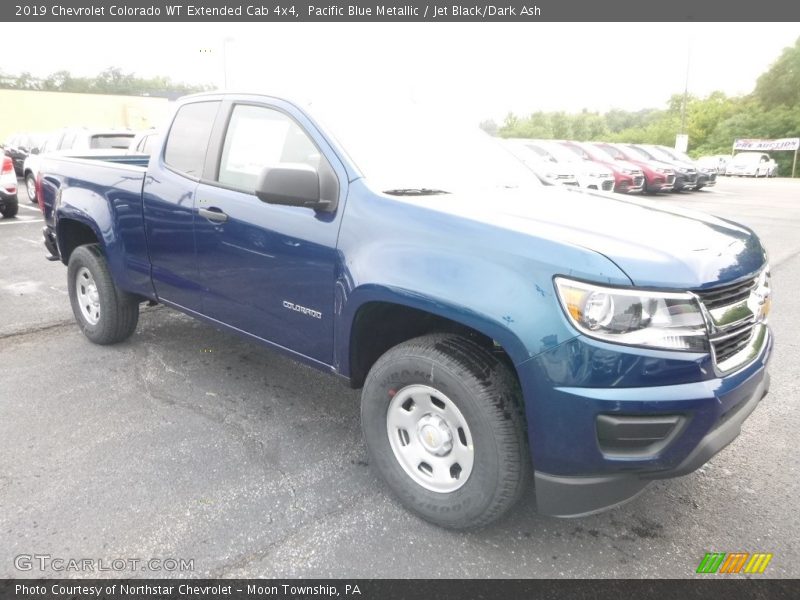 Pacific Blue Metallic / Jet Black/Dark Ash 2019 Chevrolet Colorado WT Extended Cab 4x4