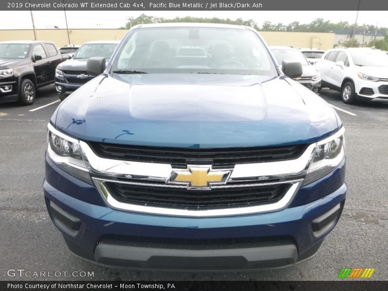 Pacific Blue Metallic / Jet Black/Dark Ash 2019 Chevrolet Colorado WT Extended Cab 4x4