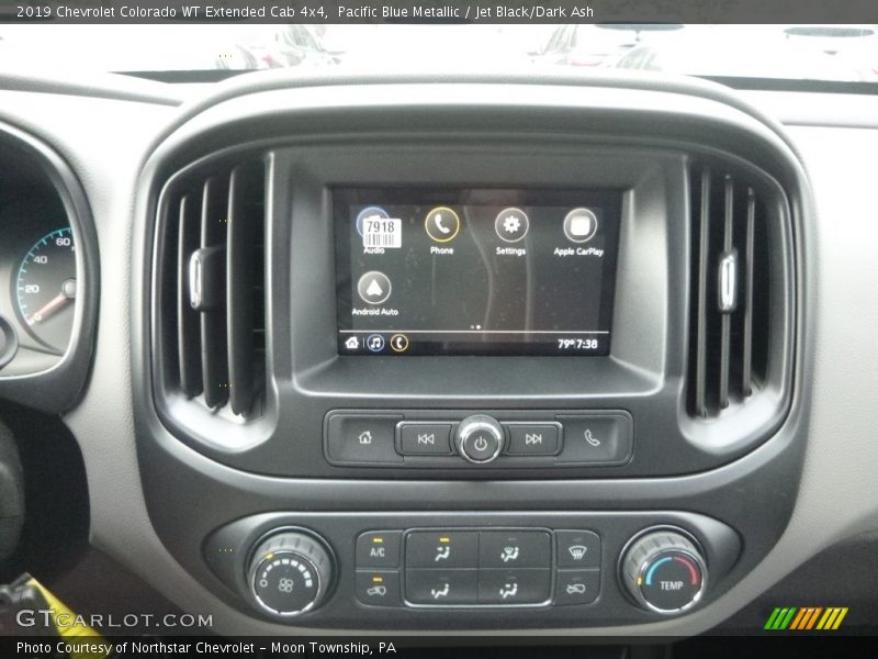 Pacific Blue Metallic / Jet Black/Dark Ash 2019 Chevrolet Colorado WT Extended Cab 4x4