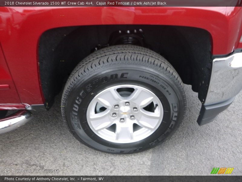 Cajun Red Tintcoat / Dark Ash/Jet Black 2018 Chevrolet Silverado 1500 WT Crew Cab 4x4