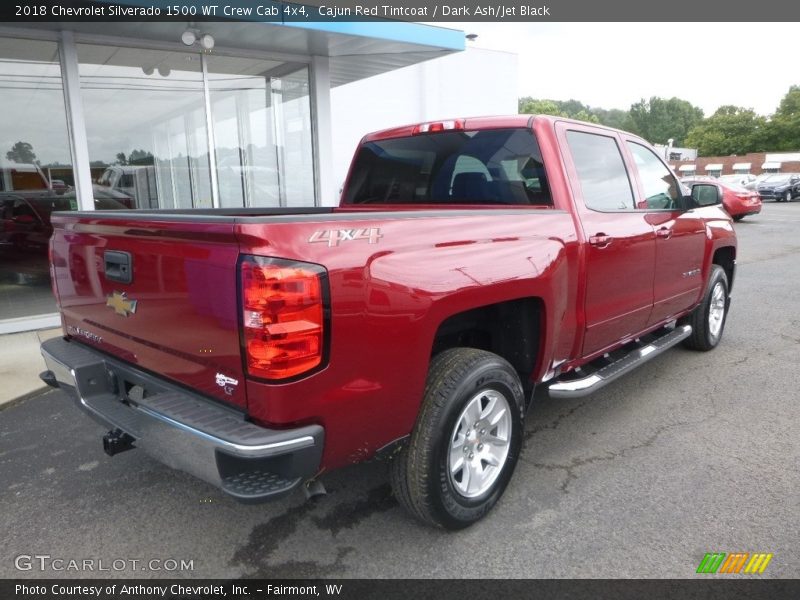 Cajun Red Tintcoat / Dark Ash/Jet Black 2018 Chevrolet Silverado 1500 WT Crew Cab 4x4