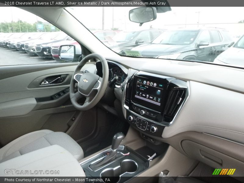 Silver Ice Metallic / Dark Atmosphere/Medium Ash Gray 2018 Chevrolet Traverse LT AWD