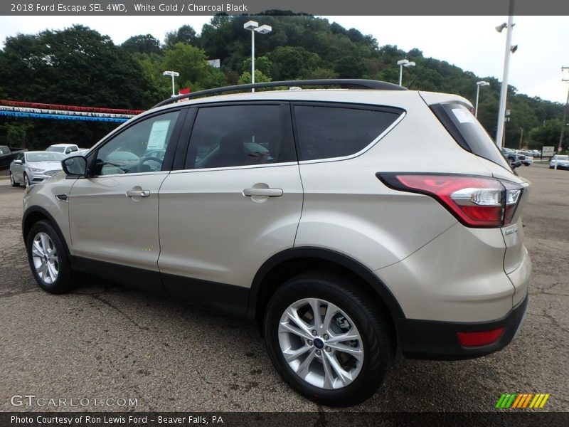 White Gold / Charcoal Black 2018 Ford Escape SEL 4WD
