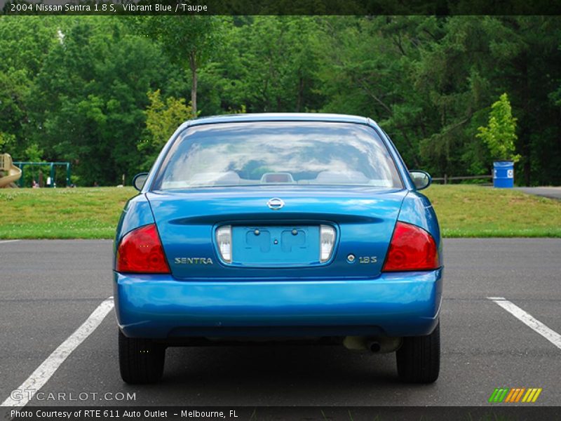 Vibrant Blue / Taupe 2004 Nissan Sentra 1.8 S