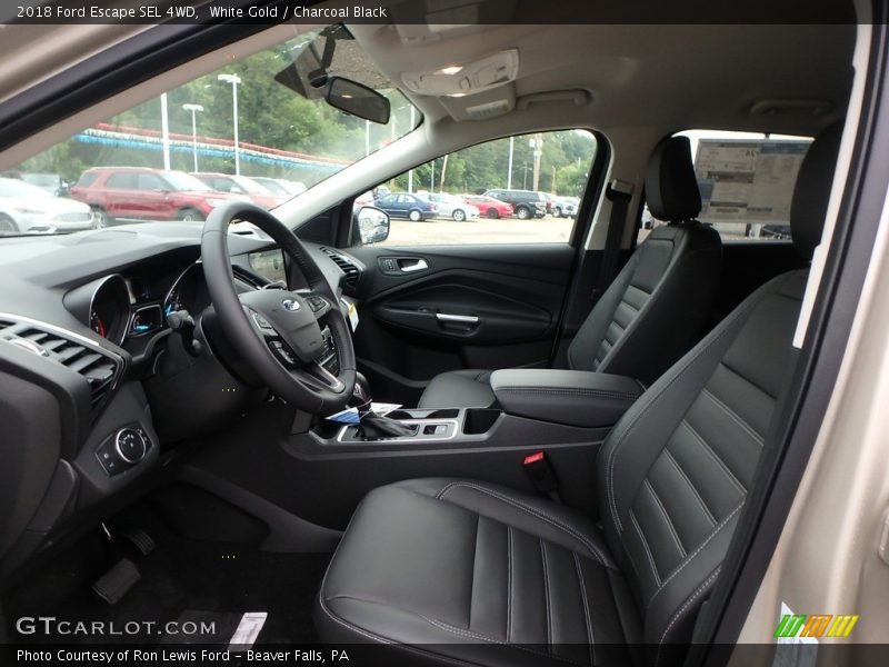 White Gold / Charcoal Black 2018 Ford Escape SEL 4WD