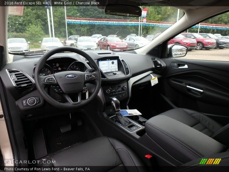White Gold / Charcoal Black 2018 Ford Escape SEL 4WD