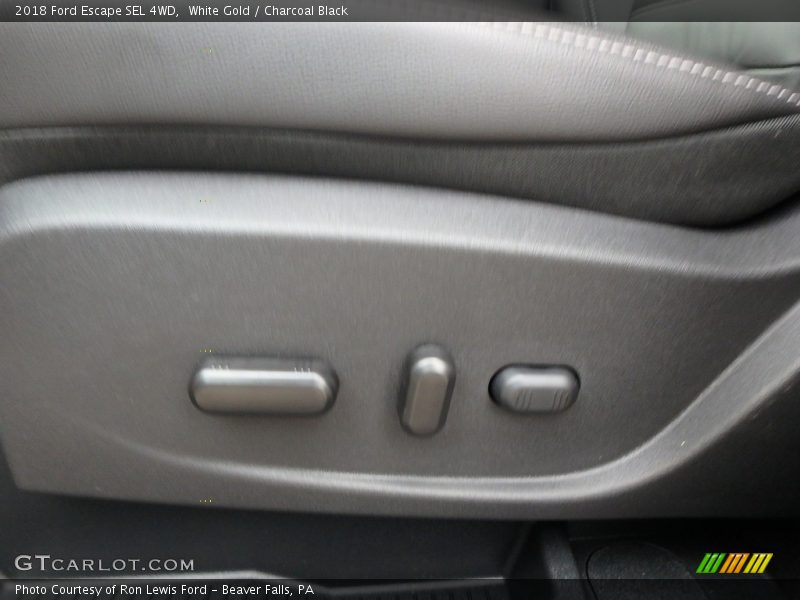 White Gold / Charcoal Black 2018 Ford Escape SEL 4WD