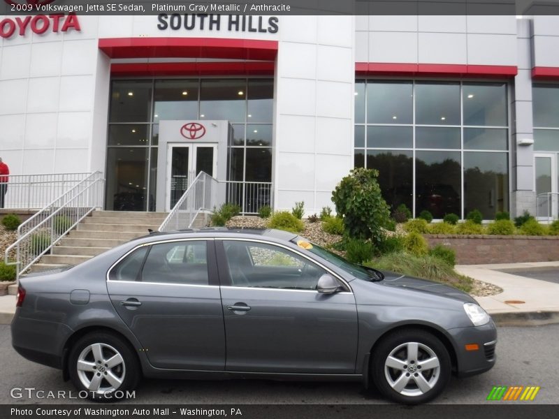 Platinum Gray Metallic / Anthracite 2009 Volkswagen Jetta SE Sedan