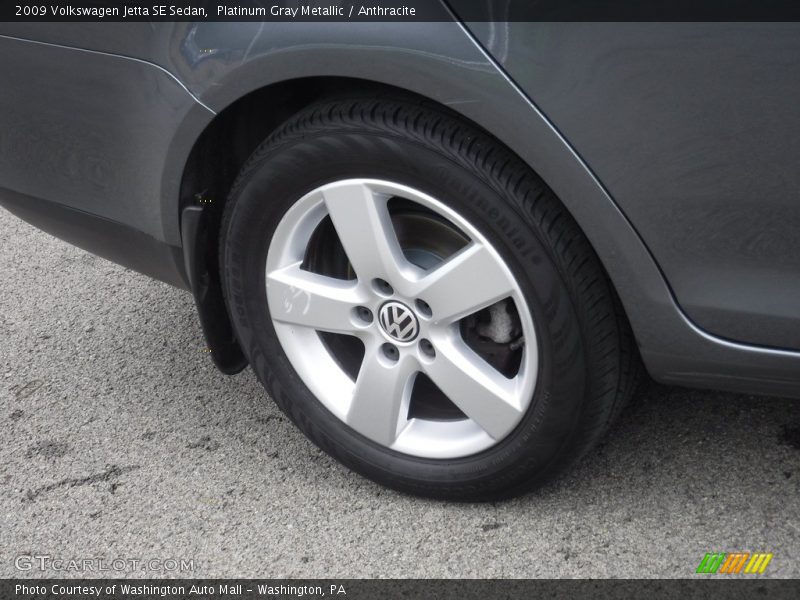 Platinum Gray Metallic / Anthracite 2009 Volkswagen Jetta SE Sedan
