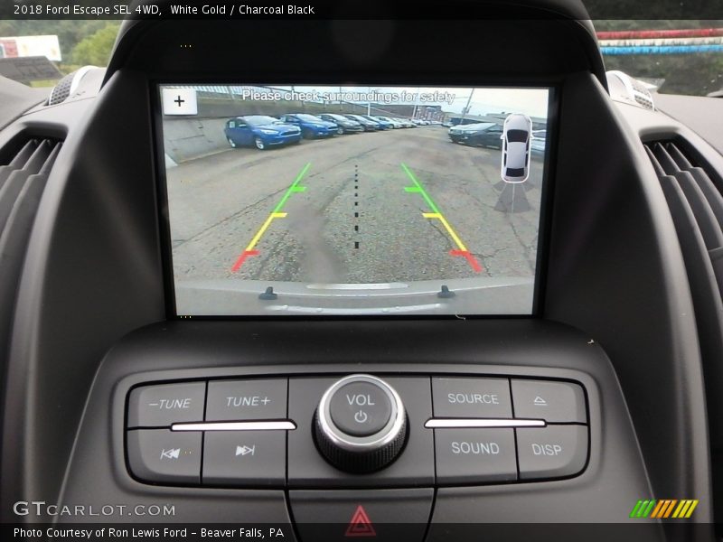 White Gold / Charcoal Black 2018 Ford Escape SEL 4WD