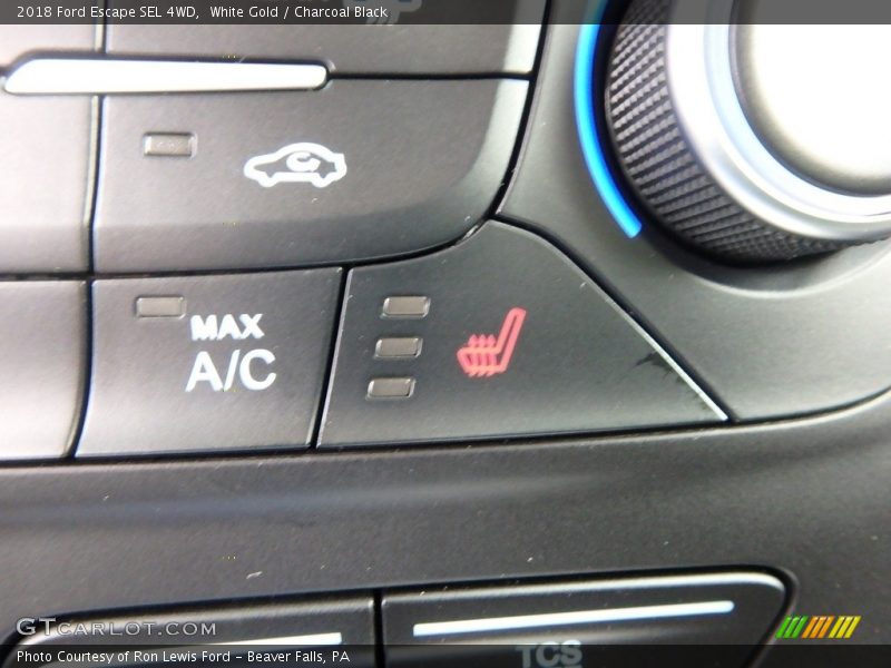 White Gold / Charcoal Black 2018 Ford Escape SEL 4WD