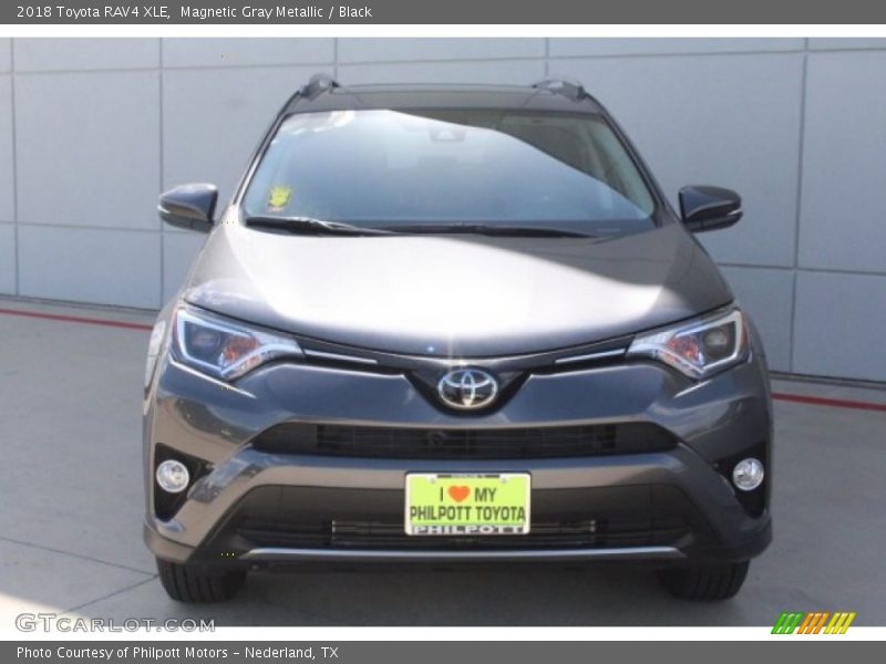 Magnetic Gray Metallic / Black 2018 Toyota RAV4 XLE