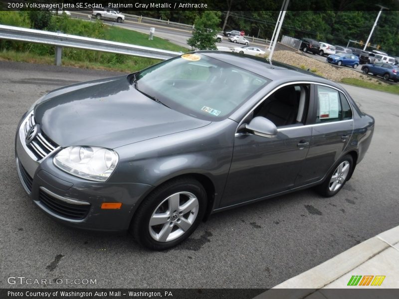 Platinum Gray Metallic / Anthracite 2009 Volkswagen Jetta SE Sedan