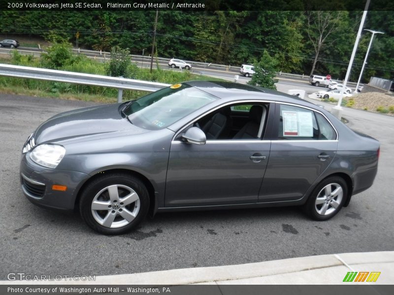 Platinum Gray Metallic / Anthracite 2009 Volkswagen Jetta SE Sedan