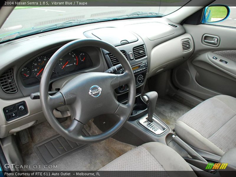 Vibrant Blue / Taupe 2004 Nissan Sentra 1.8 S