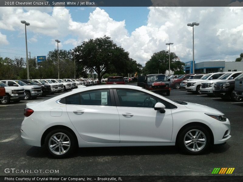 Summit White / Jet Black 2018 Chevrolet Cruze LT