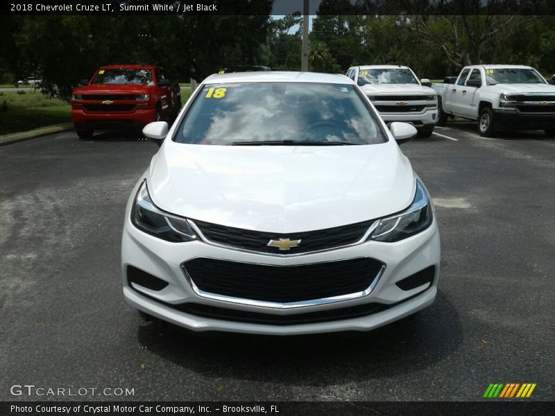 Summit White / Jet Black 2018 Chevrolet Cruze LT