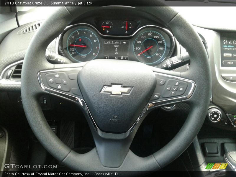 Summit White / Jet Black 2018 Chevrolet Cruze LT