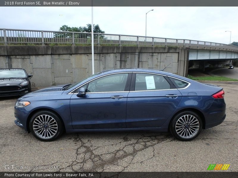 Blue Metallic / Ebony 2018 Ford Fusion SE