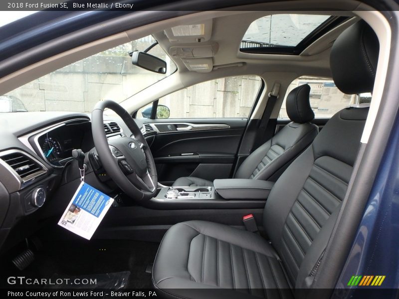 Blue Metallic / Ebony 2018 Ford Fusion SE