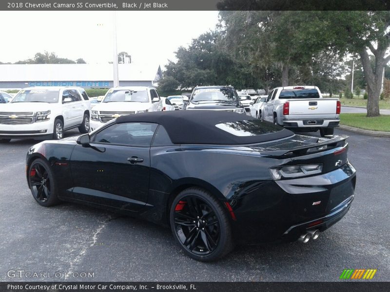 Black / Jet Black 2018 Chevrolet Camaro SS Convertible