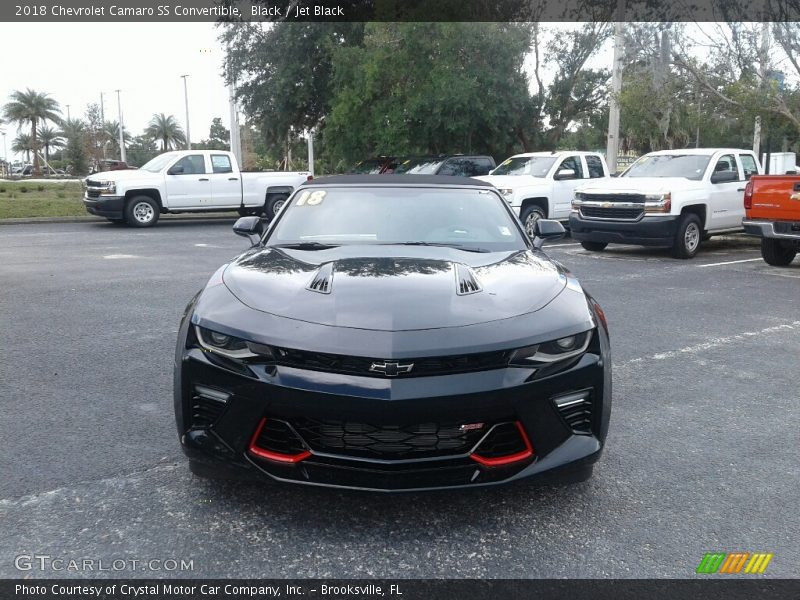 Black / Jet Black 2018 Chevrolet Camaro SS Convertible