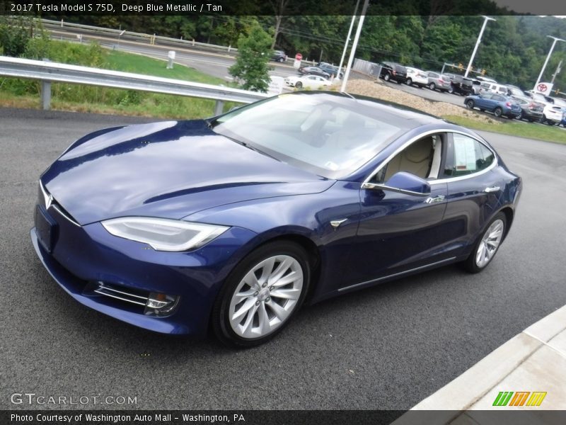 Front 3/4 View of 2017 Model S 75D