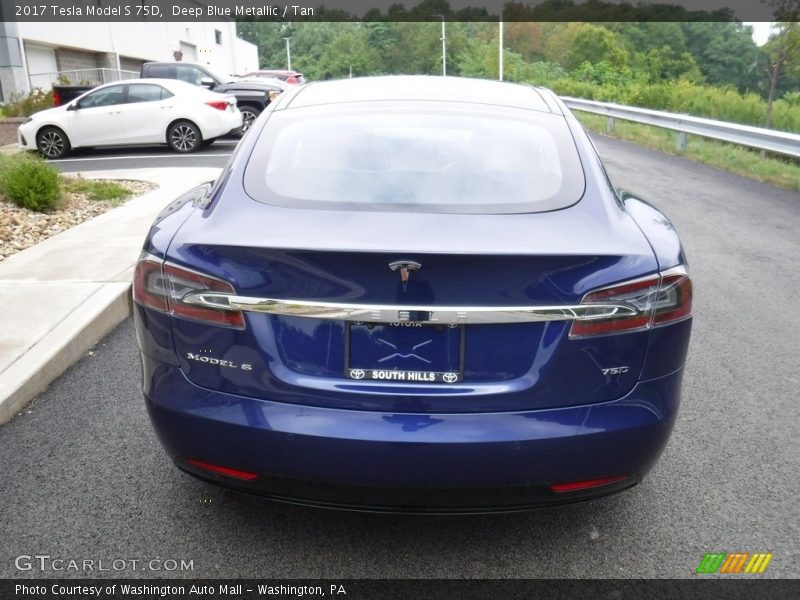 Deep Blue Metallic / Tan 2017 Tesla Model S 75D