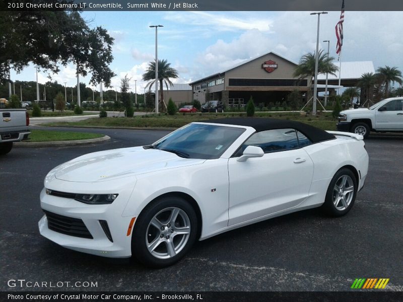 Summit White / Jet Black 2018 Chevrolet Camaro LT Convertible
