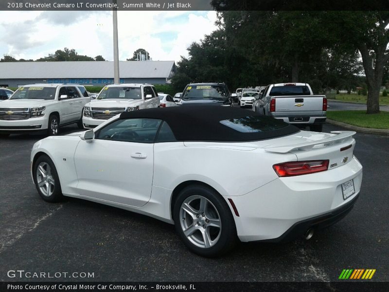 Summit White / Jet Black 2018 Chevrolet Camaro LT Convertible