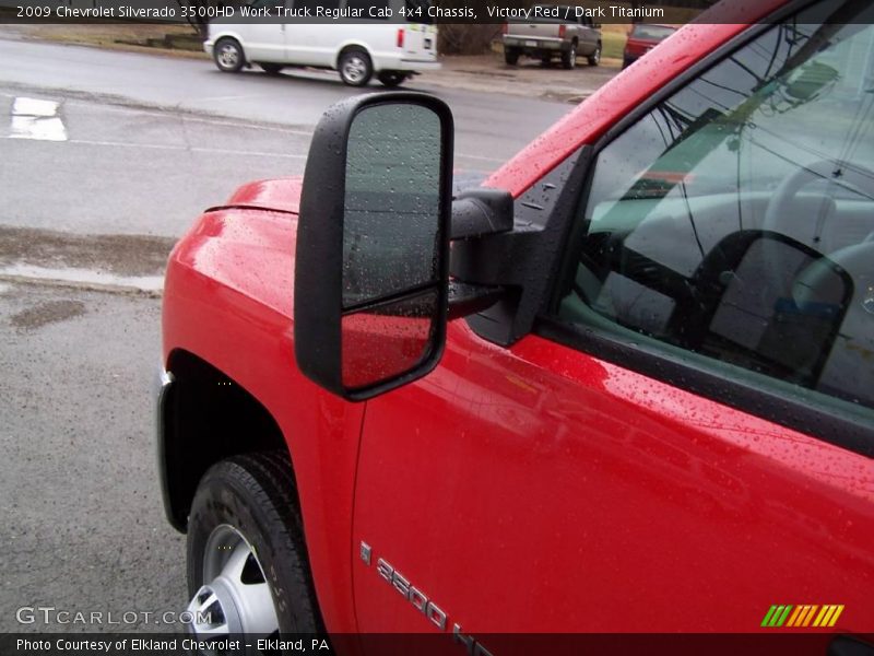 Victory Red / Dark Titanium 2009 Chevrolet Silverado 3500HD Work Truck Regular Cab 4x4 Chassis