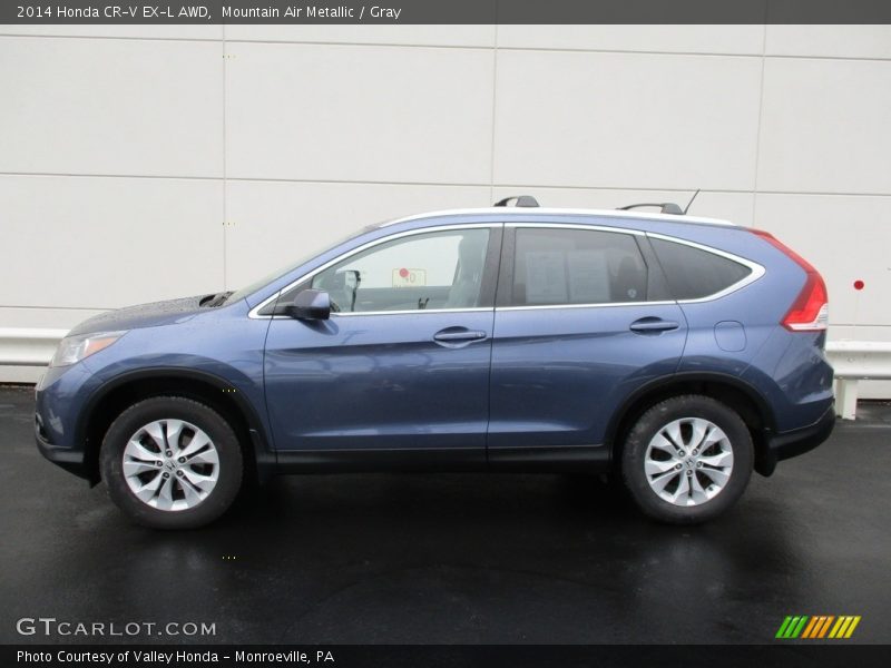 Mountain Air Metallic / Gray 2014 Honda CR-V EX-L AWD