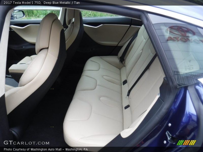 Rear Seat of 2017 Model S 75D