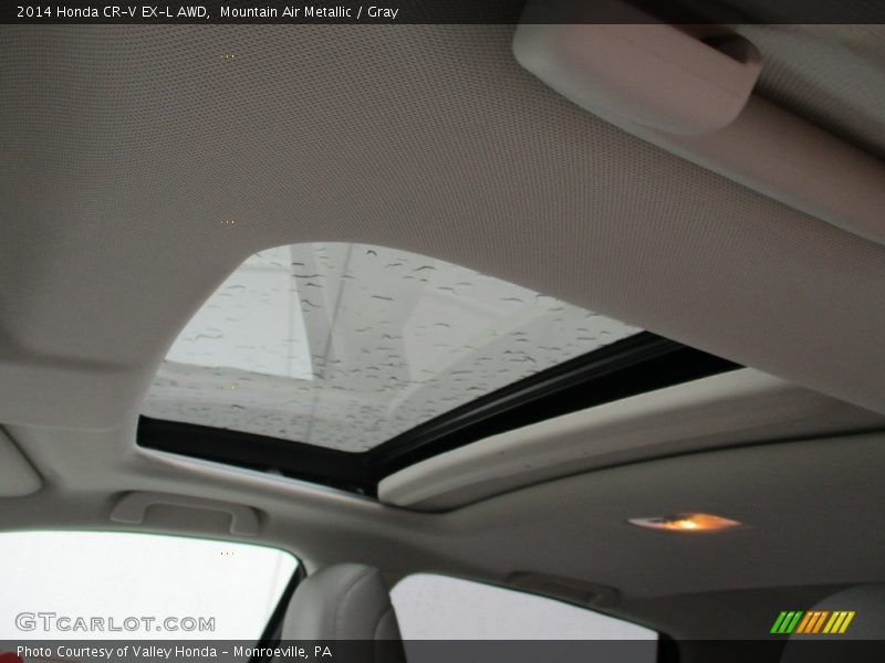 Mountain Air Metallic / Gray 2014 Honda CR-V EX-L AWD
