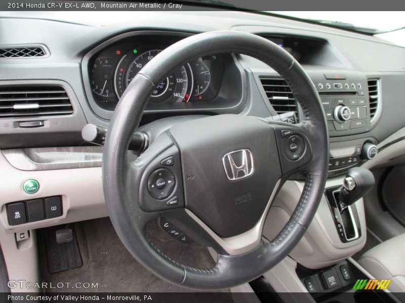 Mountain Air Metallic / Gray 2014 Honda CR-V EX-L AWD