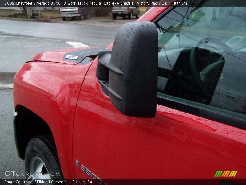 Victory Red / Dark Titanium 2009 Chevrolet Silverado 3500HD Work Truck Regular Cab 4x4 Chassis