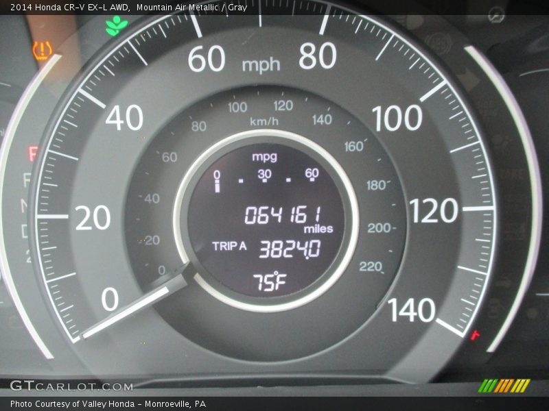 Mountain Air Metallic / Gray 2014 Honda CR-V EX-L AWD