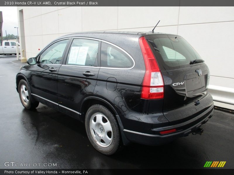 Crystal Black Pearl / Black 2010 Honda CR-V LX AWD