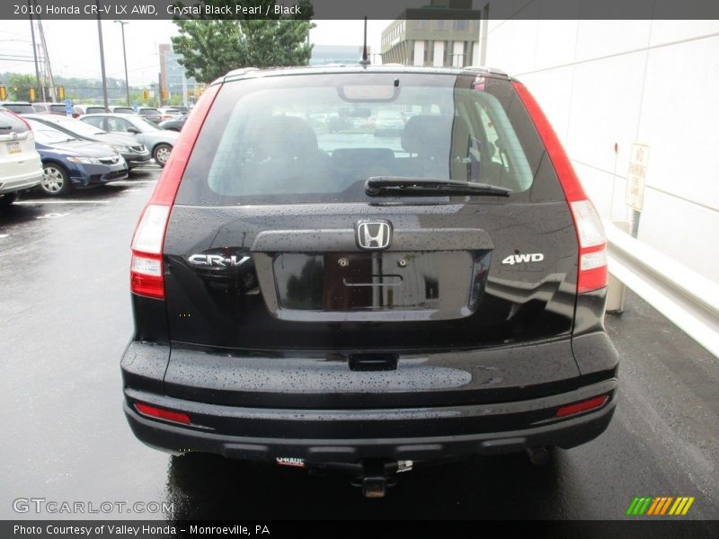 Crystal Black Pearl / Black 2010 Honda CR-V LX AWD