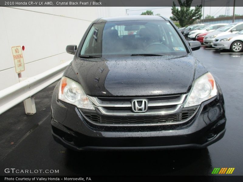 Crystal Black Pearl / Black 2010 Honda CR-V LX AWD