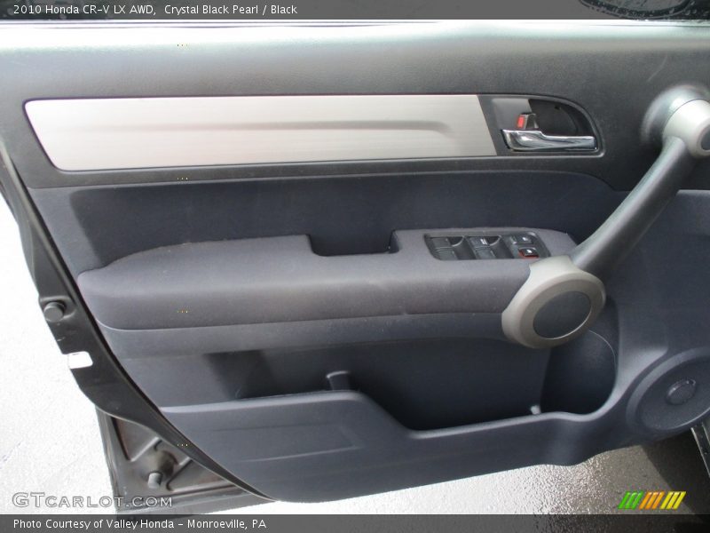 Crystal Black Pearl / Black 2010 Honda CR-V LX AWD
