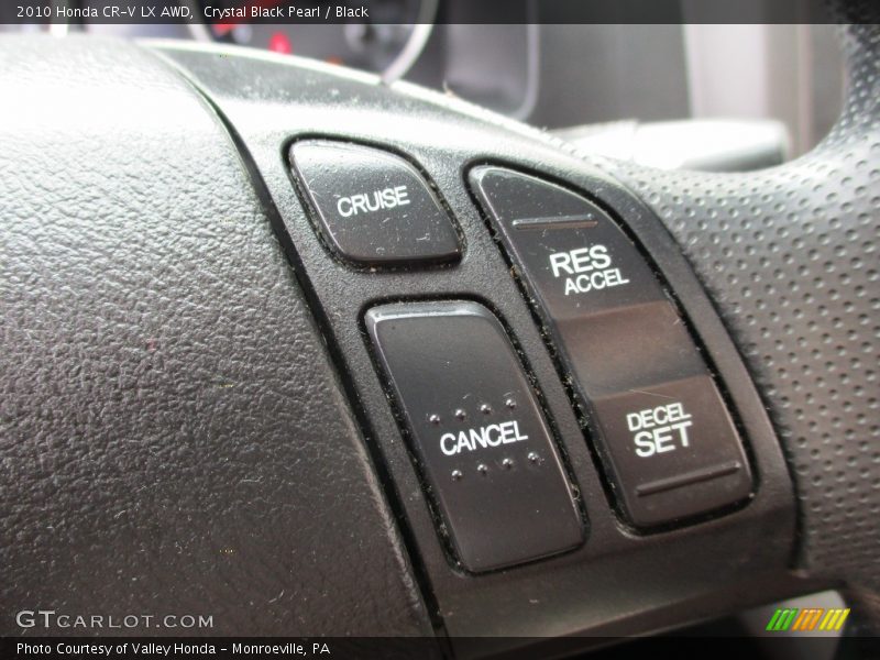 Crystal Black Pearl / Black 2010 Honda CR-V LX AWD