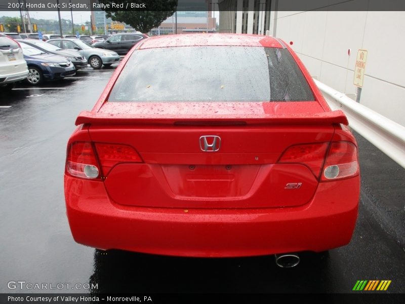 Rallye Red / Black 2007 Honda Civic Si Sedan